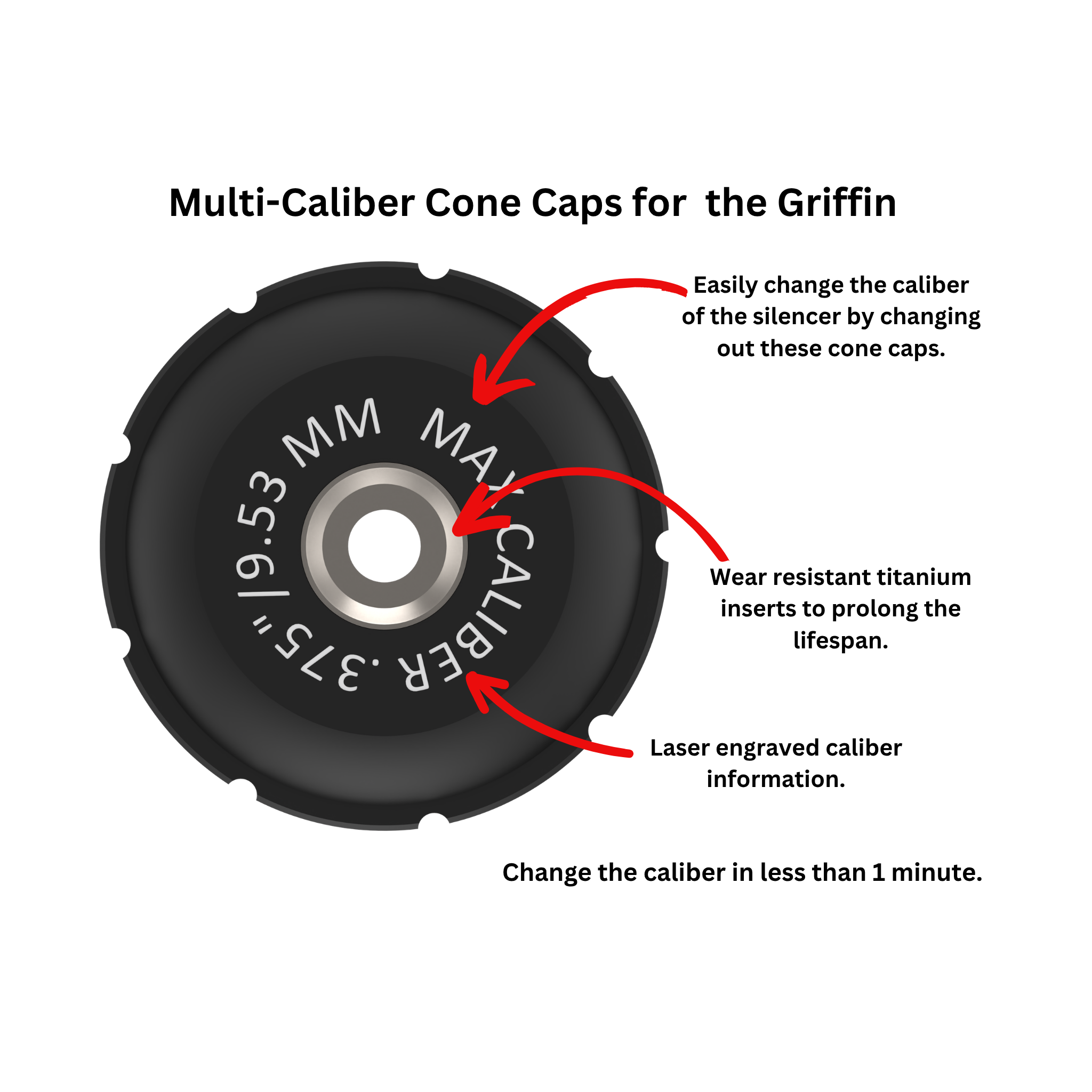 GRIFFIN SUPPRESSOR EXTRA CALIBRES